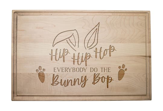 The Bunny Bop 17&#x22; x 11&#x22; Maple Cutting Board